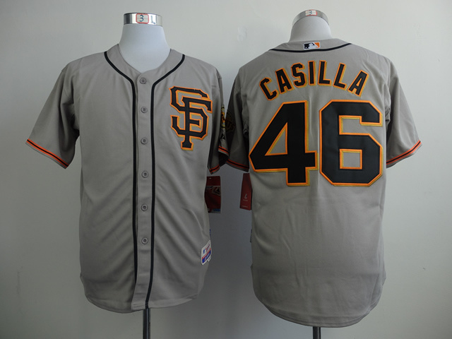 Men San Francisco Giants #46 Casilla Grey MLB Jerseys->san francisco giants->MLB Jersey